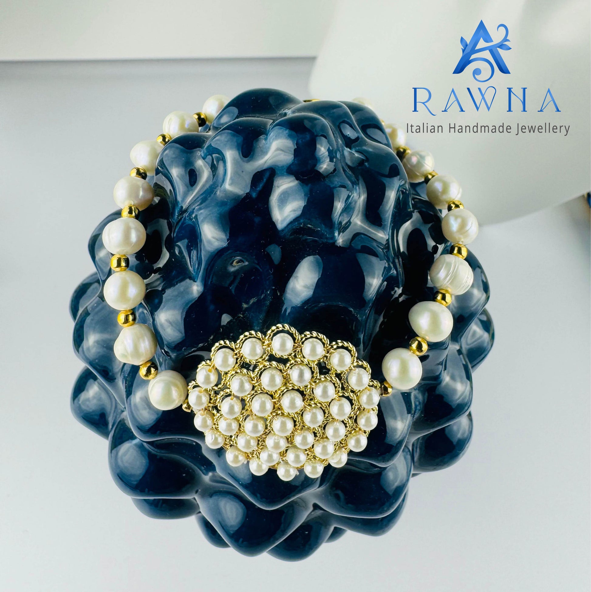 bracciale perle uomo